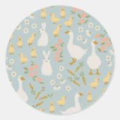 Lente Vrienden Ronde Sticker (Voorkant)