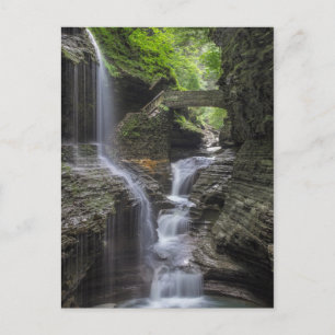 Lente watervallen bij Watkins Glen Briefkaart