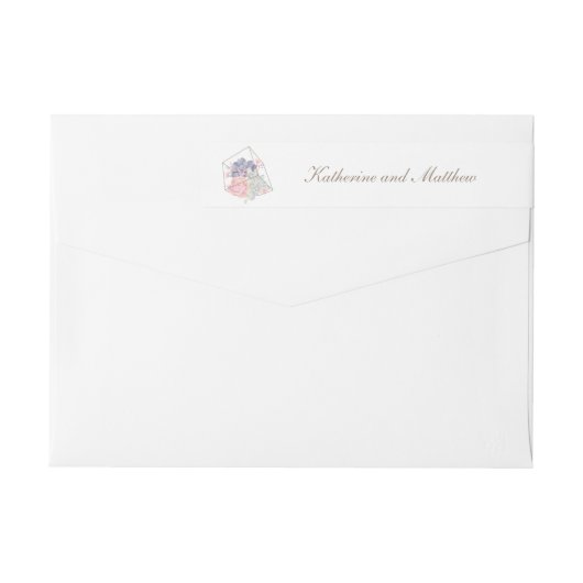 Lente Waterverf Succulenten Bruiloft (Achterkant)