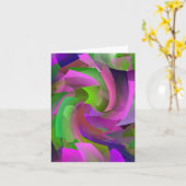 Lente wervelwind...... kaart (Gele Bloem)