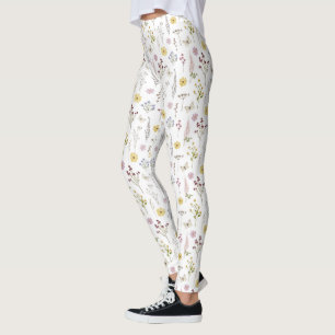 Lente Wildbloem groen weide bloem bloementuin Leggings