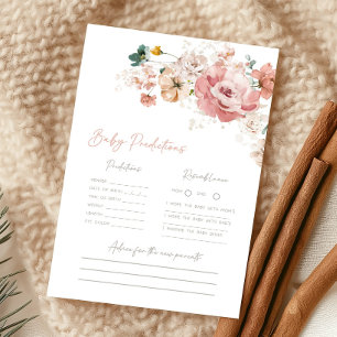 Lente Wilde Bloem Baby Shower Baby Voorspelling Sp