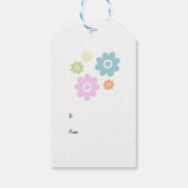 Lente wilde bloemen cadeaulabel (Achterkant)