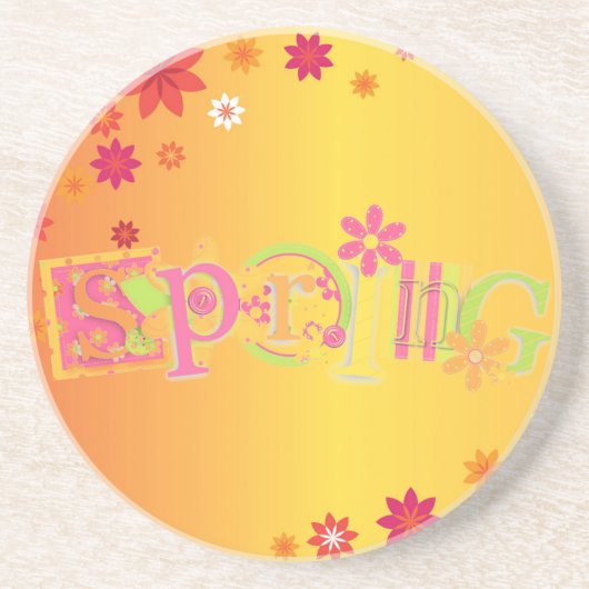 lente zandsteen onderzetter (Voorkant)