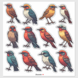 Lente Zangvogels Siersticker Collectie 🐦 Sticker