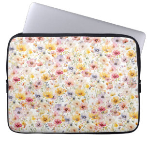 Lente zomer bloemen laptop sleeve