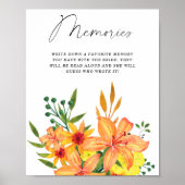 Lente zomer bloemige herinneringen met de bruid poster (Voorkant)