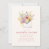 Lente Zomer Diner Party Invite Kaart (Voorkant)