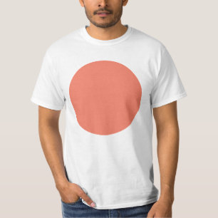 Lente Zomer Kleur Peach Pink T-shirt