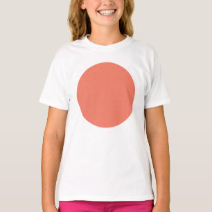 Lente Zomer Kleur Peach Pink T-shirt