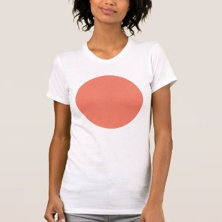 Lente Zomer Kleur Perzik Roze T-shirt
