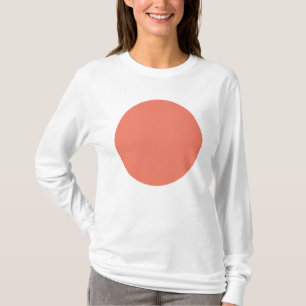 Lente Zomer Kleur Perzik Roze T-shirt