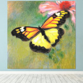 Lente zomer vlinder - canvas afdruk (Insitu (Houten vloer))