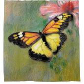 Lente Zomer Vlinder - Douchegordijn (Voorkant)