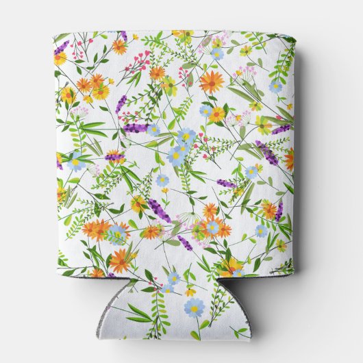 Lente Zomer Wilde bloemen Blikjeskoeler (Achterkant)