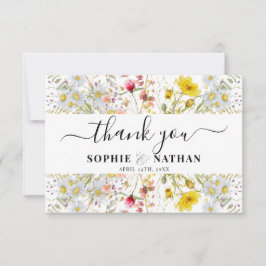 Lente Zomer Wildflower | Dankjewel kaart