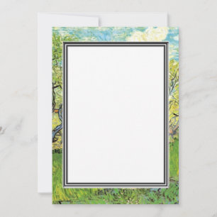 lente, zomers huwelijksuitnodiging van Gogh Kaart