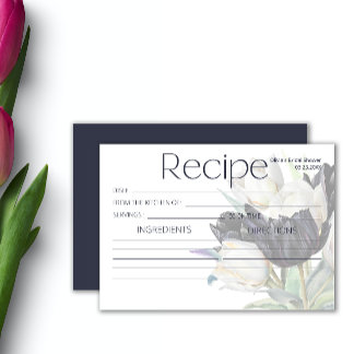 Lente zwart en witte tulpen Recept