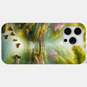 Lentebeek met eenden/bloemen Case-Mate iPhone case (Achterkant (horizontaal))