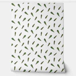 Lentebladeren, aquarel motief behang