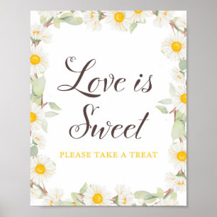 Lentebloem Bruids   Baby Shower Bord Poster