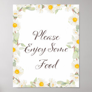 Lentebloem Bruids   Baby Shower Bord Poster