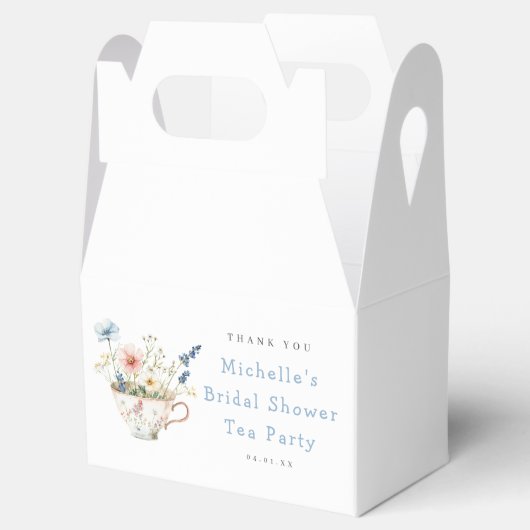 Lentebloem Bruidsmeisjes Thee Feestje Bedankdoosjes (Geopend)