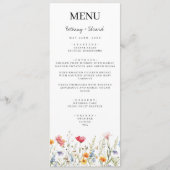 Lentebloem Bruiloftsmenu Menu (Voorkant)