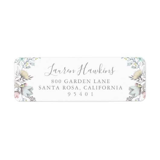 lentebloem | Label retouradres (Voorkant)