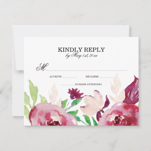 lentebloem | RSVP-kaarten RSVP Kaartje (Voorkant)