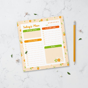 Lentebloemboeket Dagelijkse Planner Notitieblok