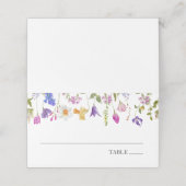 Lentebloemen Baby Naam Plaatskaarten (Buitenkant ongevouwen)