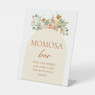 Lentebloemen Baby Shower Momosa Bar Bord Reclamebord Met Voetstuk