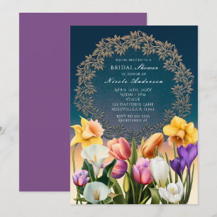 Lentebloemen Bloemstuk Elegante Uitnodigingen