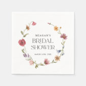 Lentebloemen Bruiloft Borrel  Servet (Voorkant)