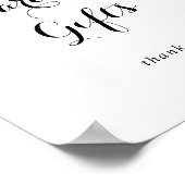 Lentebloemen Calligrafie Kaarten en Cadeaus Bord Poster (Hoek)