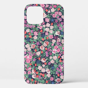 Lentebloemen: naadloze planten print. iPhone 12 hoesje