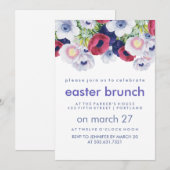  lentebloemen paasbrunch kaart (Voorkant / Achterkant)