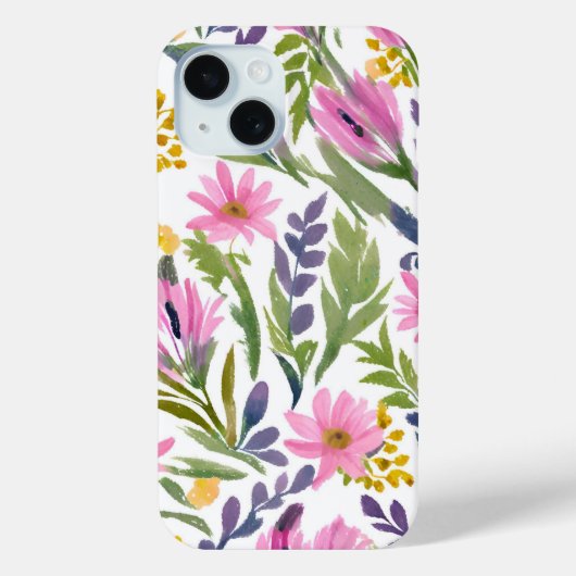 lentebloemen | pastelbloem Waterverf Case-Mate iPhone Case (Achterkant)