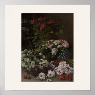 Lentebloemen van Monet - Vintage Boeket Kunst Poster