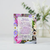 Lentebloemenboeket Bedankt Vriend Briefkaart (Staand voorkant)