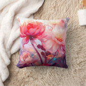 Lentebloementuin Aquarel Kussen (Deken)