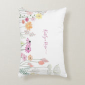 Lentebloementuin | Gepersonaliseerd Accent Kussen (Voorkant(Verticaal))