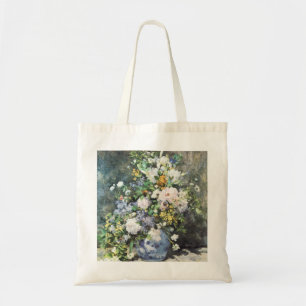 Lentebloemstuk door Pierre Renoir, Vintage Bloemen Tote Bag