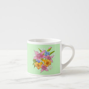 Lentebloemstuk espressiekop espresso kop