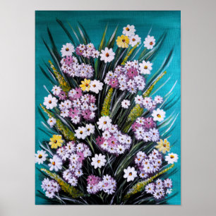 Lentebloemstuk Schilderij van Alfred Fox Poster
