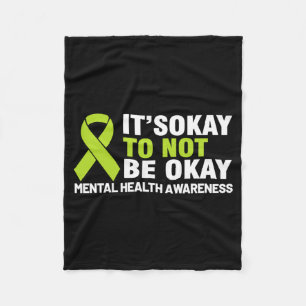 Lentebloesem Niet Normaal Zijn Mental Health Aware Fleece Deken