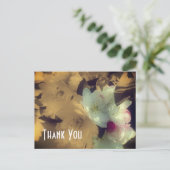 Lentebloesem Sepia Bloemen Bedankkaartje Briefkaart (Staand voorkant)