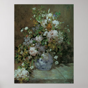 Lentebouquet van Pierre Renoir, Vintage Bloemen Poster