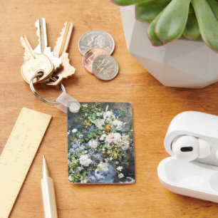 Lentebouquet van Pierre Renoir, Vintage Bloemen Sleutelhanger